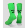 Amerib Back Logo Crew Socks, 30 Neon Green