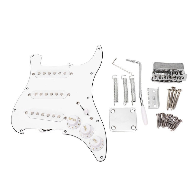DIY Electric Guitar Kit with Prewired Loaded Pickguard Bridge System