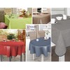 Oilcloth Tablecloth Wipe Clean Non-Slip with Piping Band Square Round