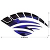 BIKE-label Side Tank Pad Flame Blue Flames Compatible with Suzuki