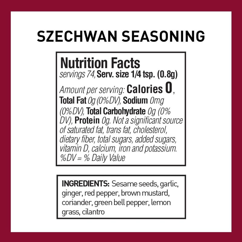 Spice Hunter Szechwan Seasoning Blend, 2.1 Ounce (Pack of 6)