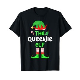 I'm The Queenie Elf Christmas Funny Family Matching Pajama T-Shirt