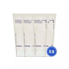 Innisfree 이니스프리 블루베리 리밸런싱5.5클렌저 대용량200ml 4개 Innisfree Blueberry Rebalancing 5.5 Cleanser Large Size 200ml 4pcs [Innisfree Blueberry Rebalancing 5.5 Cleanser Large]