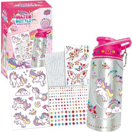 Kit de Manualidades para Niña,Diamond Painting para Niños de Botella Agua,kit Manualidades para Niñas,con Botella Agua DIY y Pegatinas de Diamantes,para Regalo Niña 6 8 9Años Manualidades