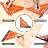 Beslands 7 inch Rafter Square with Level, Aluminum Metal Triangle