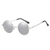 WDZAYXC Retro Classic Round Polarized Sunglasses with Metal Frame for