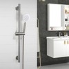 HAMOLER Wall Mount Bathroom Shower Slide Bar with Adjustable Hand