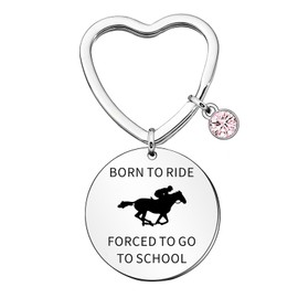 Horse Keyring Kids Horse Keychain for Girls Boys Horse Keyrings Horse Racing Keyrings Christmas Presents for Horse Lovers Keychain Cute Keyrings Letters Animal Keyrings Horse Rider Horse Jewellery
