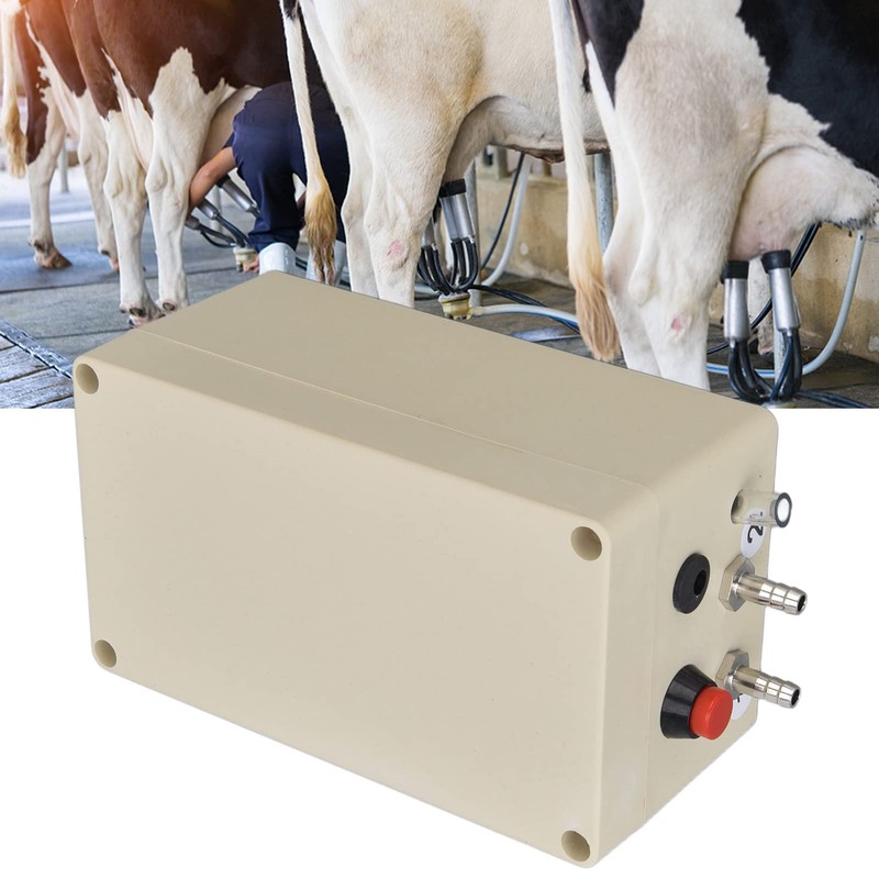 Milking Vacuum Pump, 48W Easy Installation Pulsation Milking Machine Plug