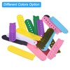 sourcing map 12 Pairs Snapback Strap Cover, 7 Holes Plastic