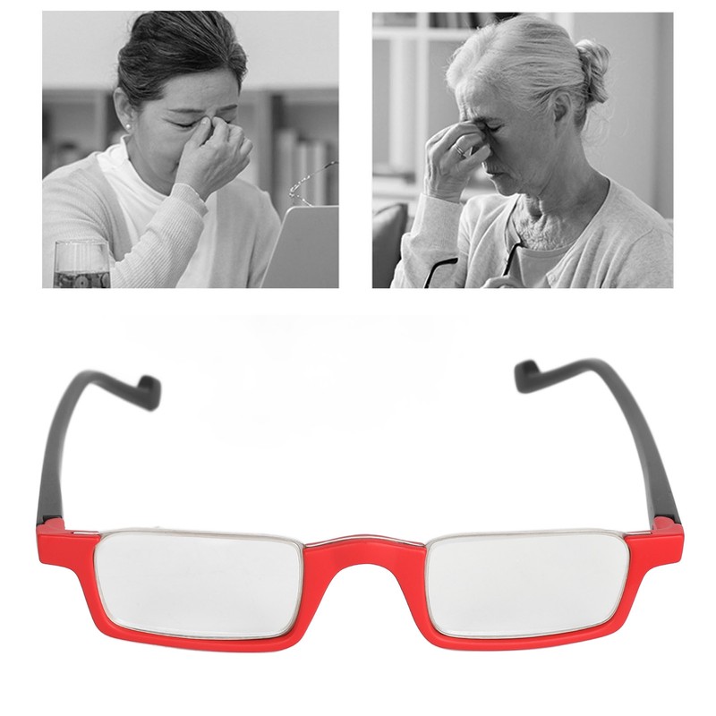 Half Rim Reading Glasses High Definition Spring Hinge Fashionable Rectangular