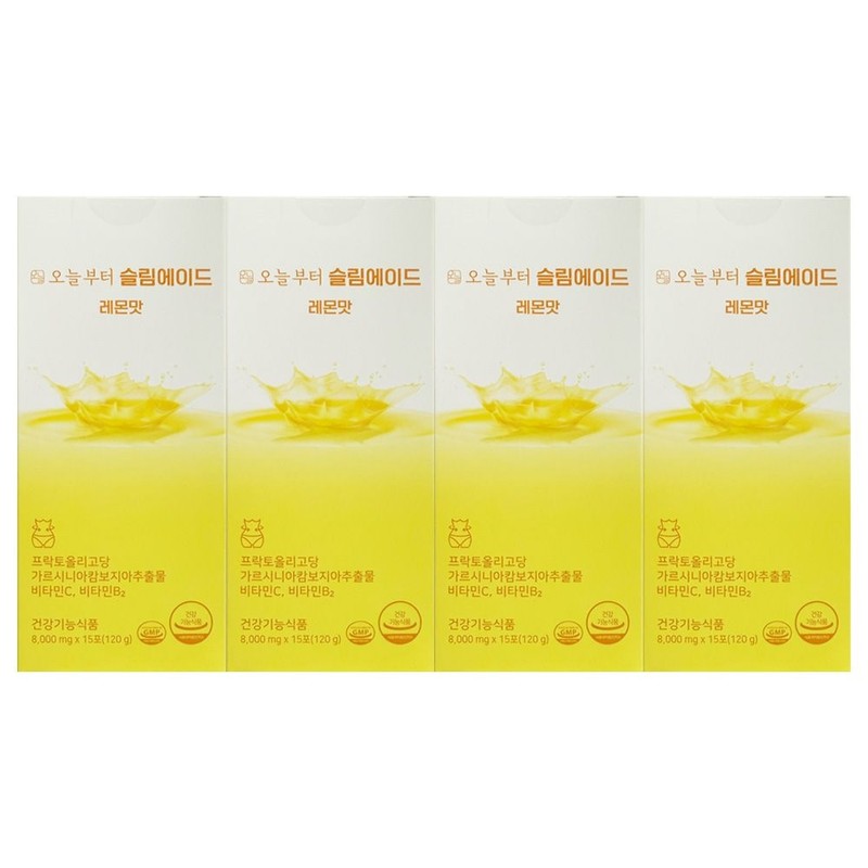 오늘부터 슬림에이드 레몬맛 8000mg x 15포 4개 / 써클