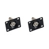LC LICTOP 1/4 Inch Guitar Output Jack Plate, Black Metal