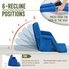 Overmont Stadium Seat for Bleachers with Back Support and Armrests,