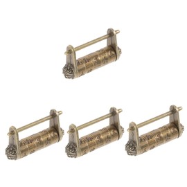 Operitacx Vintage Metal Password Lock Chinese Style Small Lock for Drawer Practical Decorative Design for Safety Kit Durable and Compact for Cabinets and Jewelry Boxes