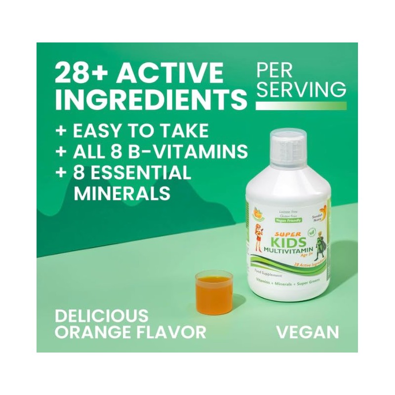 Generic Swedish Super Kids Multivitamin Age 3+, Orange Flavour, 2