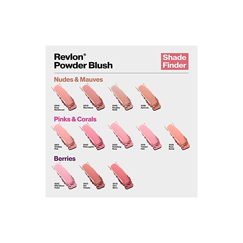 Rubor Compacto Revlon Powder Blush tono Rose Bomb