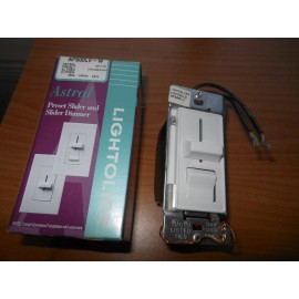 Lightolier New Lightolier Astral Dimmer AP600LV-W White Preset Slider Dimmer Incandescent
