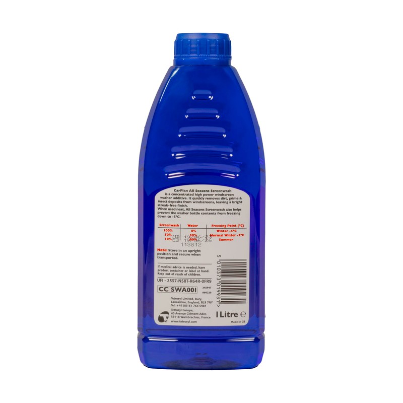 CarPlan All Seasons Ready Mixed Screen Wash, 1 Litre