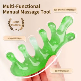 HCYPCV Multi-Functional Manual Massage Tool, Suitable for The Face, Eyes, Head and Neck. It is Used to Reduce Wrinkles, Shape The Jawline and Reduce Swelling. Skin Care Tool (Green)