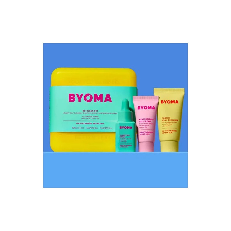 Byoma Clarifying Starter Skincare Kit Barrera Piel Acne