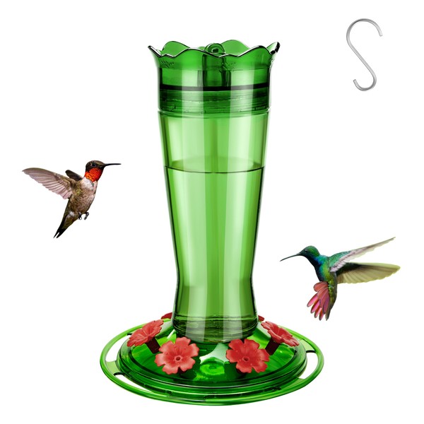 Kingsyard Kingsyard Glass Hummingbird Feeder for Outdoors Hanging - 6