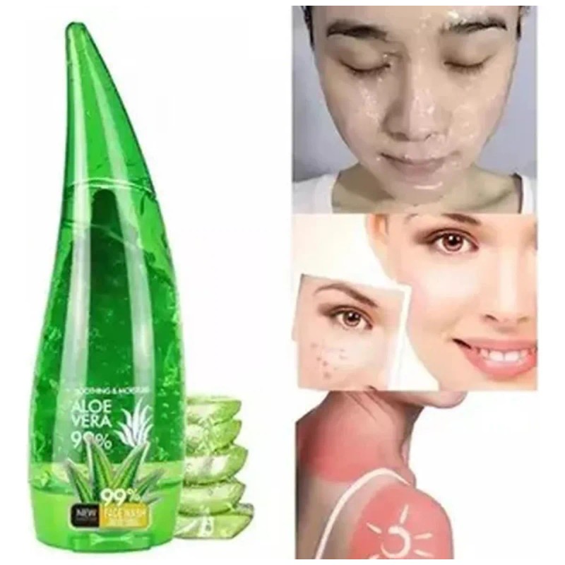 Gel facial 99 % Aloe Vera | blanquea y disminuye