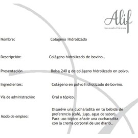 ALIF Colageno Hidrolizado 240 gr