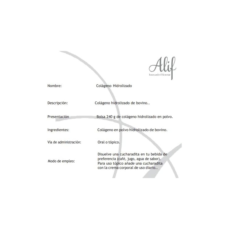 ALIF Colageno Hidrolizado 240 gr