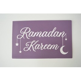 Silk Screen Stencils for Home Decor, Wood, Fabrics, Polymer Clay, 1 PC Reusable Silkscreen Print Each 8 in x 5 in (Ramadan Mubarak)