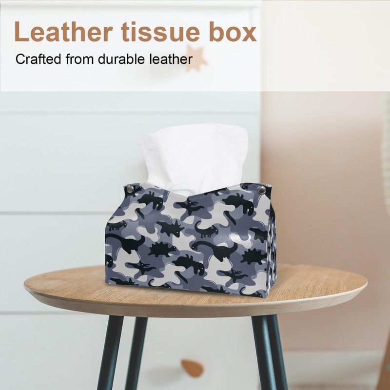 2 Pack Tissue Box Cover Holder, Camo Girls Pattern with