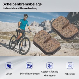 AHL 2 Pairs Bicycle Disc Brake Pads Brake Pads Bicycle for Motovox MBX10 79CC Mini Bike/Motovox MBX11 79CC Mini Bike / 5.5HP Motovox MBX10 196cc Mini Bike / 5.5HP Motovox MBX11 196cc Mini Bike