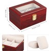 Uten 3 Grids Watch Box Storage Case Organizer Jewellery Display