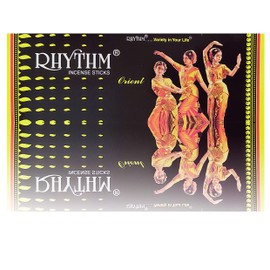 Cycle Brand Rhythm Orient Incense Sticks, 120 Sticks | 9" Inch Agarbatti Sticks with 40 Mins Burning time | Musky Rose Exotic Fragrance Sticks for Romantic Ambience & Rejuvenation | 20 Sticks/Pack