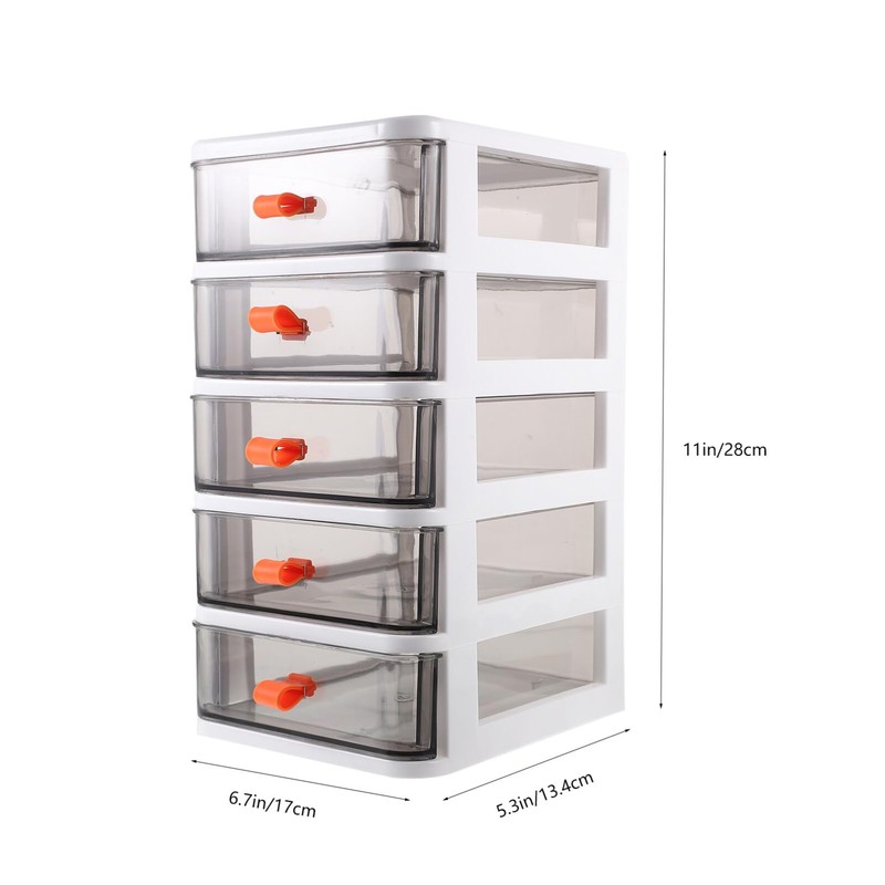 Operitacx desk drawer storage bins plastic storage drawers storage container