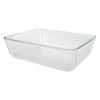 Pyrex 7211 6-Cup Rectangular Glass Storage Container - Made in