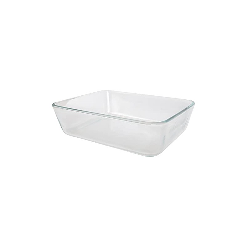Pyrex 7211 6-Cup Rectangular Glass Storage Container - Made in