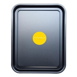 Essentials Baking Tray Set 38cm - Easy Cleaning Baking Tray/Pan, Non-Stick Tin, Multi-Pack Set Oven Trays in Black - Dishwasher Safe and Easy Clean by KITCHENEUR® (2)