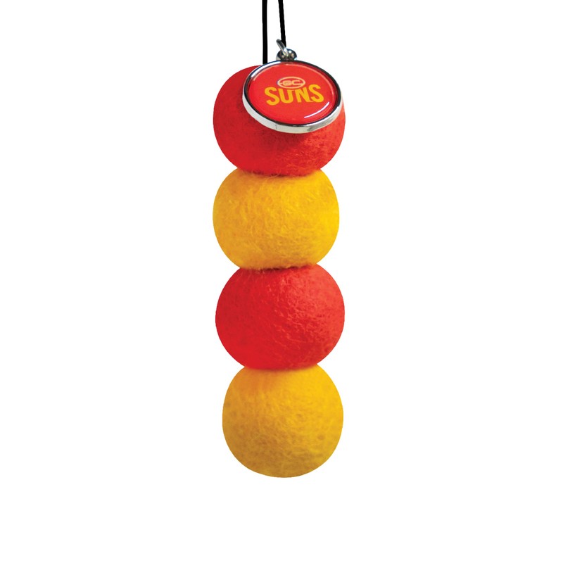 Roadtrip Essential Gold Coast Suns Reusable Car Air Freshener Set