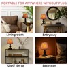 HOMMAX Cordless Table Lamp,Rechargeable Battery Lamps with Dimmable Touch Control,USB