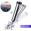smartmarine 316 Stainless Steel Boat Fishing Rod Holder 360 Degree