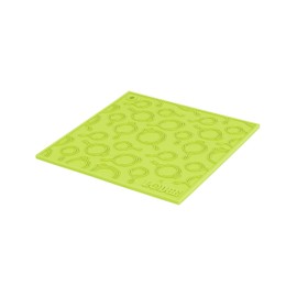 Lodge 7 Inch Silicone Trivet - Dishwasher Safe Trivet Designed for Universal Use - Use as Trivet or Handle Holder - Reusable Heat Protection up to 525° - Green