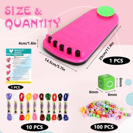 NVGVUP Make Your Own Friendship Bracelet, Friendship Bracelet Making Kit for Girls 6-12 Years, DIY Bracelet Set, Bracelets Knotting Craft Set, Gifts for Girls