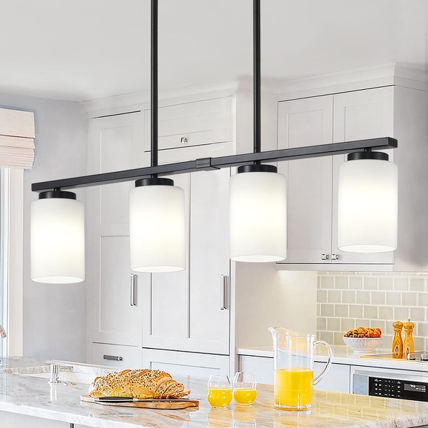 29.9'' Kitchen Island Light Fixtures, 4-Light Modern Dining Room Light