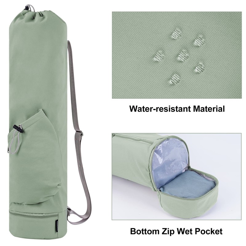 sportsnew Yoga Mat Bag Large with Adjustable Carry Strap Pilates