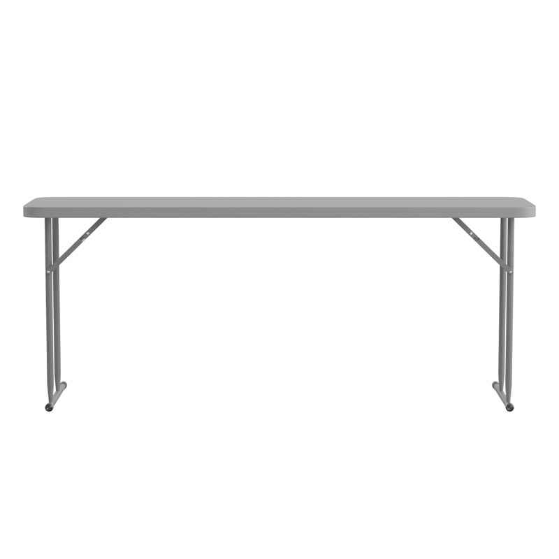 Flash Furniture Kathryn Commercial Grade 6-Foot Gray Plastic Folding Training