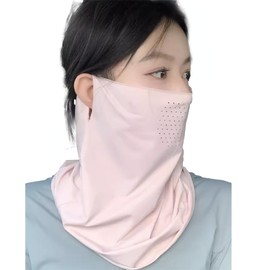 VEVE & MIKI Face Cover, Cooling Mask, Absorbent, Quick Drying, UV Protection, Sunburn Prevention, Anti-Bacterial, Sweat Absorbent, Quick Drying, Sports Mask, Cool, Summer, Washable, Small Face, Unisex