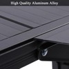 Aircity Folding Camping Table, Portable Folding Aluminum Table with Adjustable