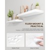 Marsmiles 32" Floating Shelves for Wall, Wooden Shelves with Invisible