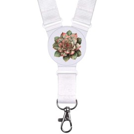 'Desert Rose Succulent' Neck Strap/Lanyard (LY00033633)